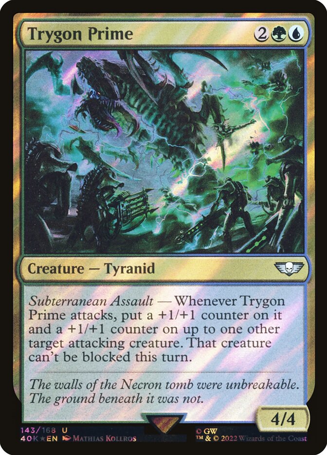 Trygon Prime Surge Foil 143 (Universes Beyond: Warhammer 40,000)  - Surge Foil | Good Games Modbury