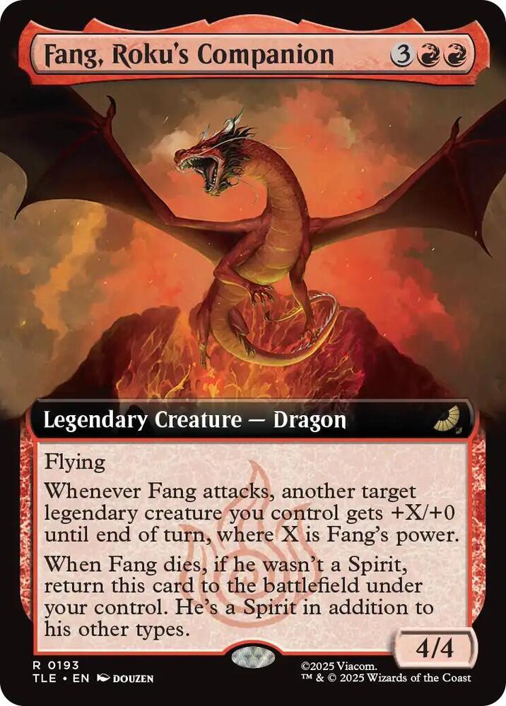 Fang Rokus Companion Extended Art (Dupe) 193 (Avatar: The Last Airbender: Eternal-Legal)  - Foil | Good Games Modbury