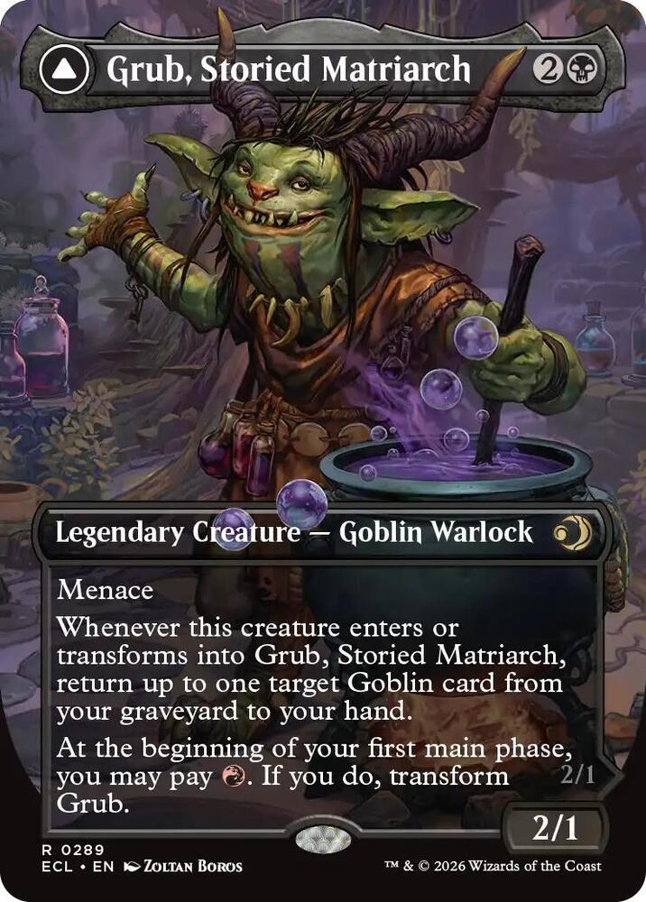 Grub Storied Matriarch Borderless 289 (Lorwyn Eclipsed)  - Foil | Good Games Modbury
