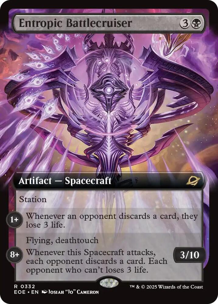 Entropic Battlecruiser Extended Art (Dupe) 332 (Edge of Eternities)  - Foil | Good Games Modbury