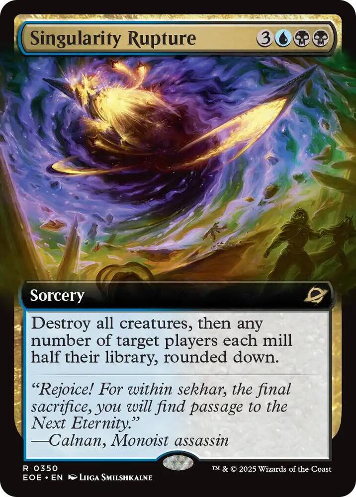 Singularity Rupture Extended Art 350 (Edge of Eternities)  - Extended Art Foil | Good Games Modbury