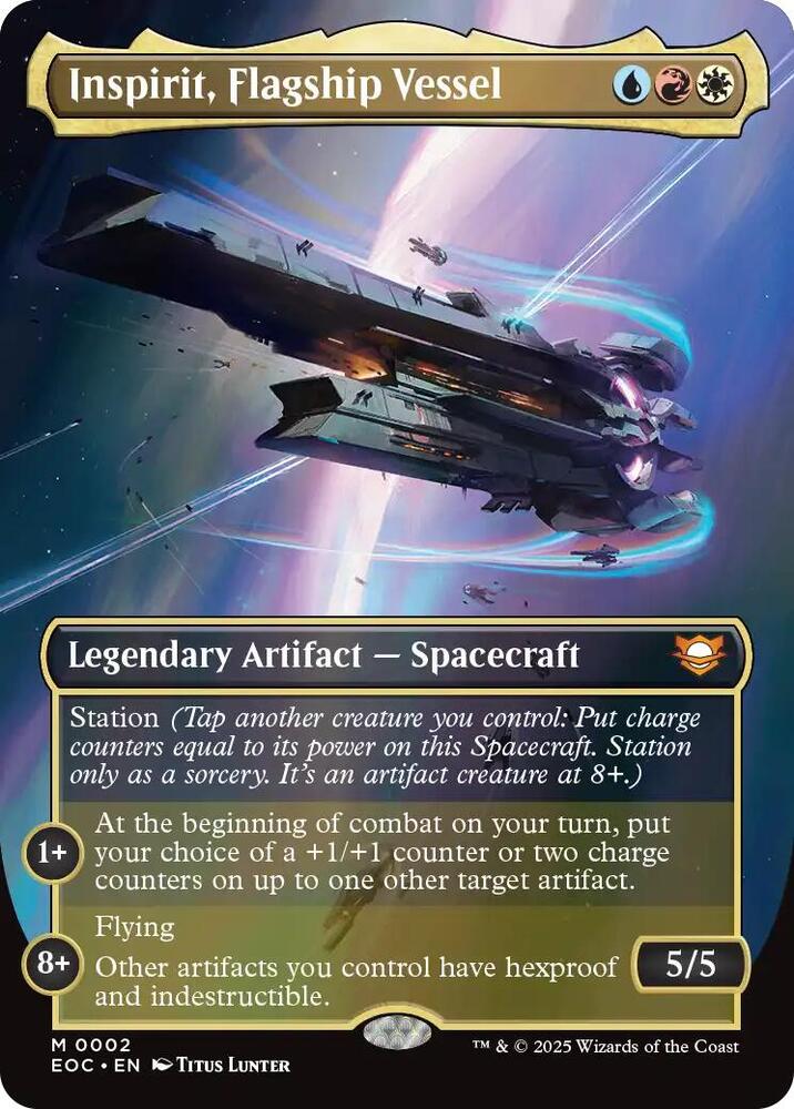 Inspirit, Flagship Vessel 2 (Commander: Edge of Eternities)  - Foil | Good Games Modbury