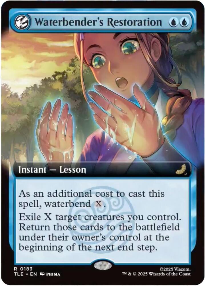 Waterbenders Restoration Extended Art (Dupe) 183 (Avatar: The Last Airbender: Eternal-Legal)  - Foil | Good Games Modbury
