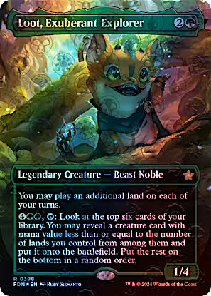 Loot, Exuberant Explorer 398/291 (Foundations)  - Borderless Mana Foil | Good Games Modbury