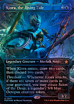 Kiora, the Rising Tide 377/291 (Foundations)  - Borderless Mana Foil | Good Games Modbury