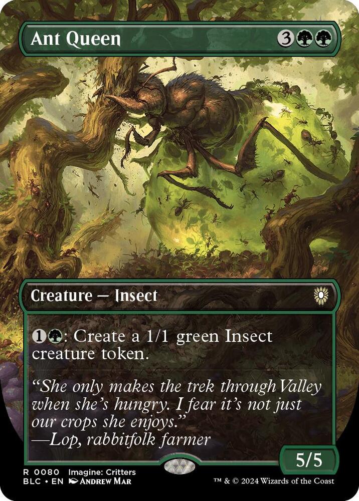 Ant Queen Borderless 80 (Commander: Bloomburrow)  - Foil | Good Games Modbury