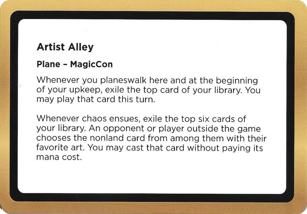 Artist Alley Black Lotus Unknown Planechase  (Oversize Cards)  | Good Games Modbury