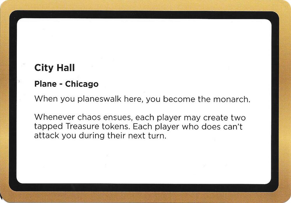 City Hall Black Lotus Unknown Planechase  (Oversize Cards)  | Good Games Modbury