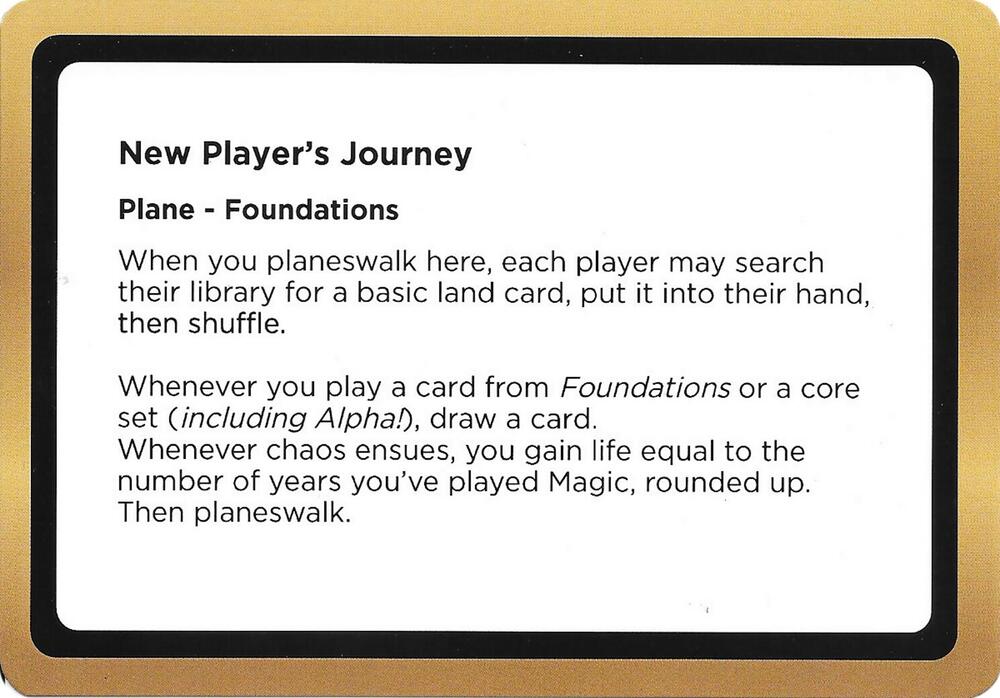 New Players Journey Black Lotus Unknown Planechase  (Oversize Cards)  | Good Games Modbury