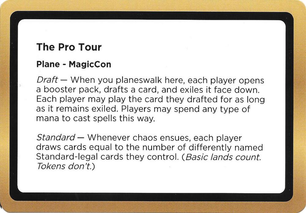 The Pro Tour Black Lotus Unknown Planechase  (Oversize Cards)  | Good Games Modbury