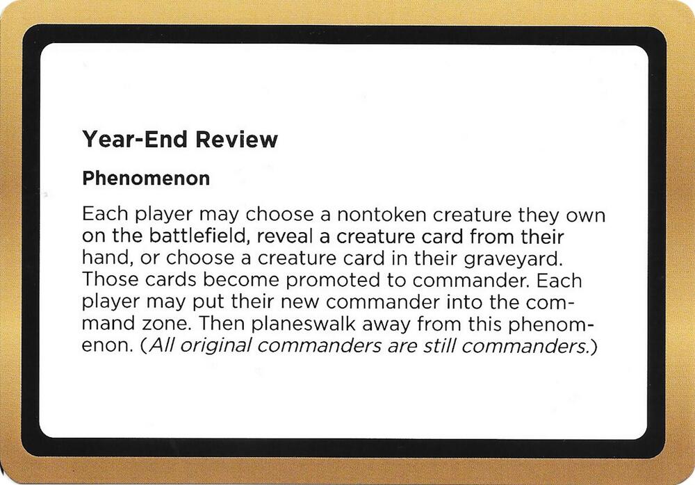 Year End Review Black Lotus Unknown Planechase  (Oversize Cards)  | Good Games Modbury
