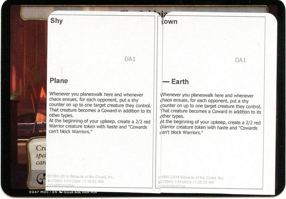 Shy Town Black Lotus Unknown Planechase  (Oversize Cards)  | Good Games Modbury