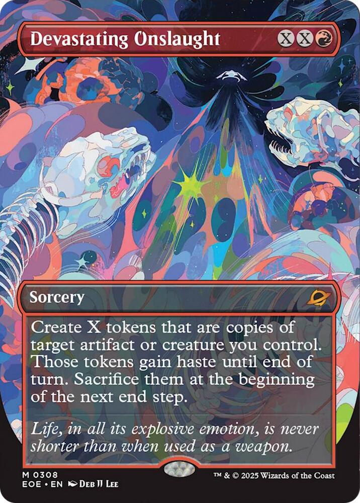 Devastating Onslaught Borderless (Dupe) 308 (Edge of Eternities)  | Good Games Modbury