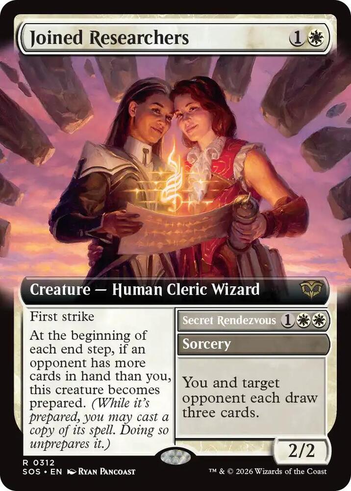 Joined Researchers // Secret Rendezvous 312 (Secrets of Strixhaven)  - Extended Art Foil | Good Games Modbury