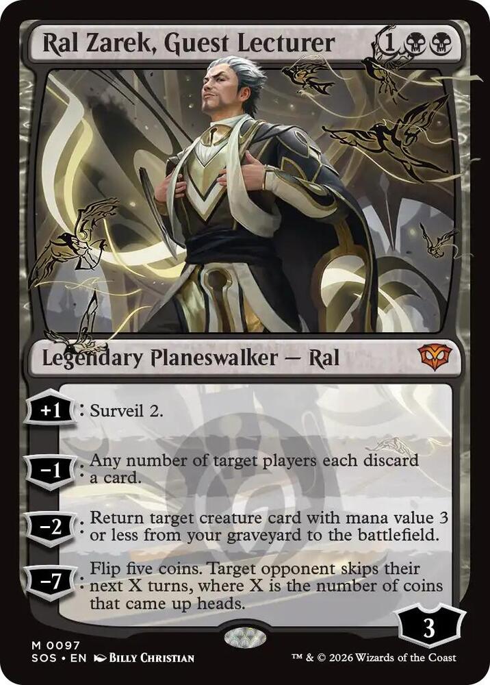 Ral Zarek, Guest Lecturer 97 (Secrets of Strixhaven)  - Foil | Good Games Modbury