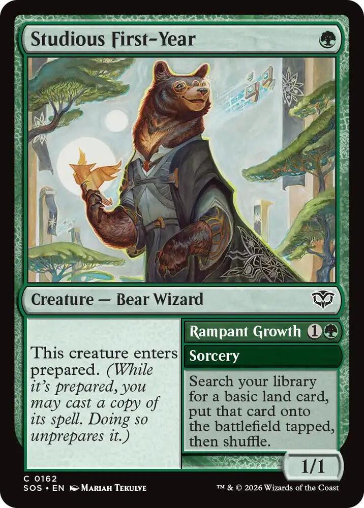 Studious First-Year // Rampant Growth 162 (Secrets of Strixhaven)  - Foil | Good Games Modbury