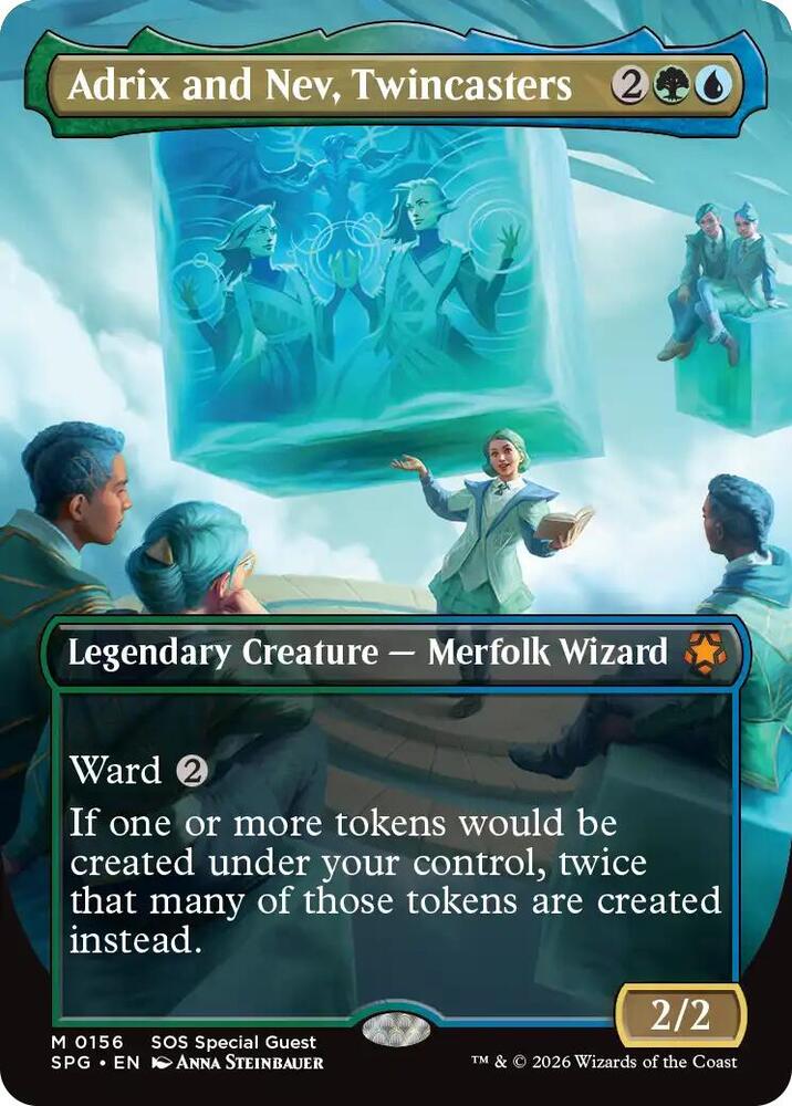 Adrix and Nev, Twincasters 156 (Special Guests)  - Borderless Foil | Good Games Modbury