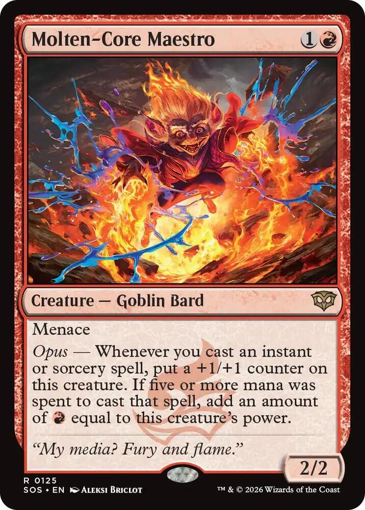 Molten-Core Maestro 125 (Secrets of Strixhaven)  - Foil | Good Games Modbury