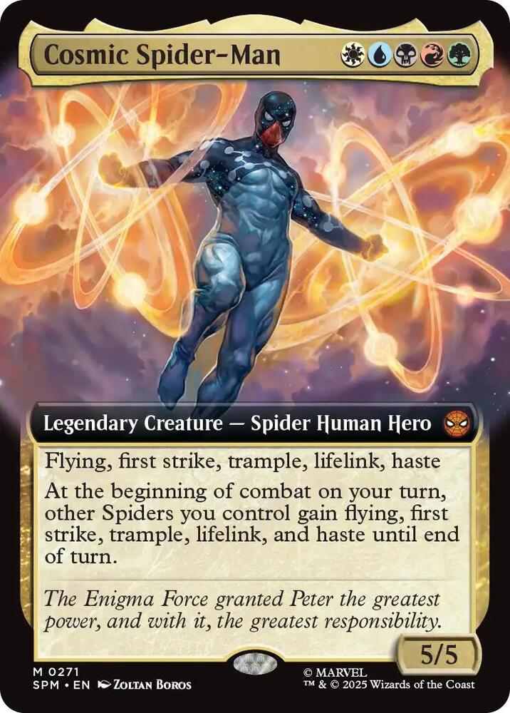 Cosmic Spider Man Extended Art (Dupe) 271 (Marvel's Spider-Man)  - Foil | Good Games Modbury