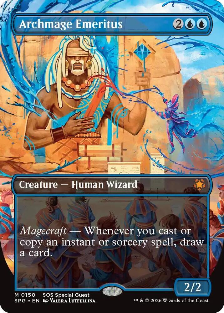 Archmage Emeritus 150 (Special Guests)  - Borderless Foil | Good Games Modbury