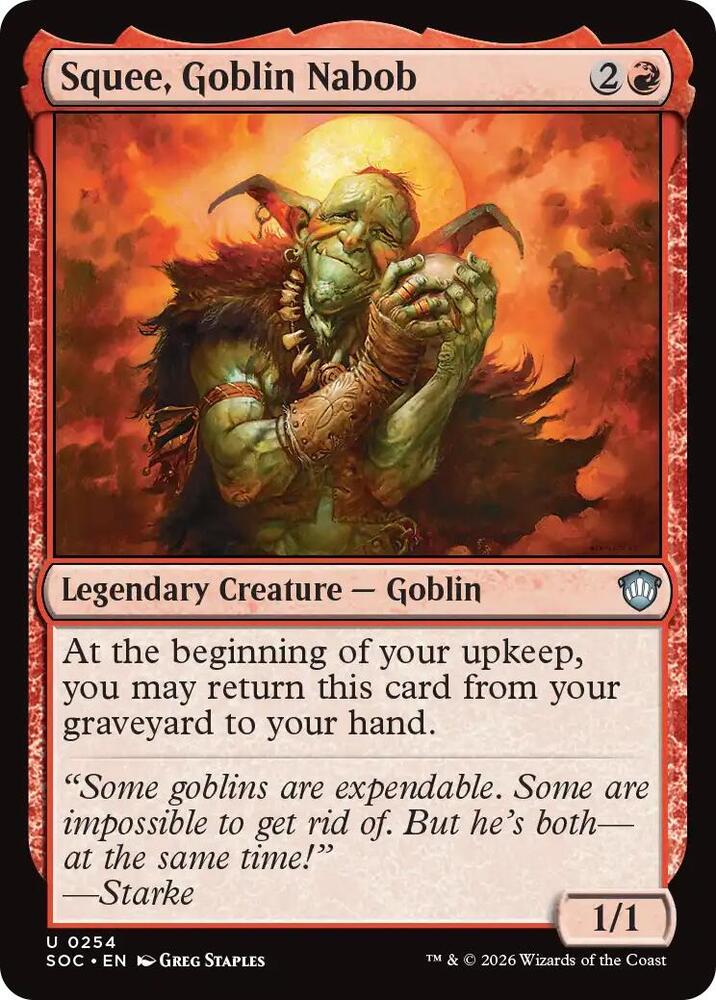 Squee, Goblin Nabob 254 (Commander: Secrets of Strixhaven)  | Good Games Modbury