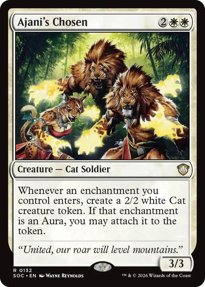 Ajani's Chosen 132 (Commander: Secrets of Strixhaven)  | Good Games Modbury