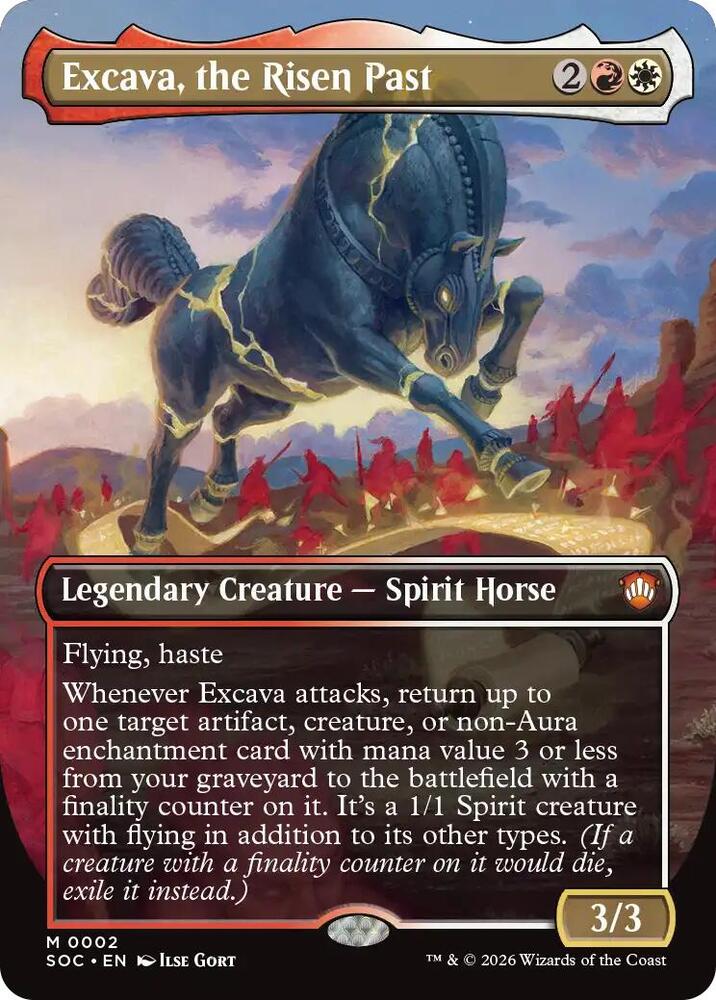 Excava, the Risen Past 2 (Commander: Secrets of Strixhaven)  - Borderless | Good Games Modbury
