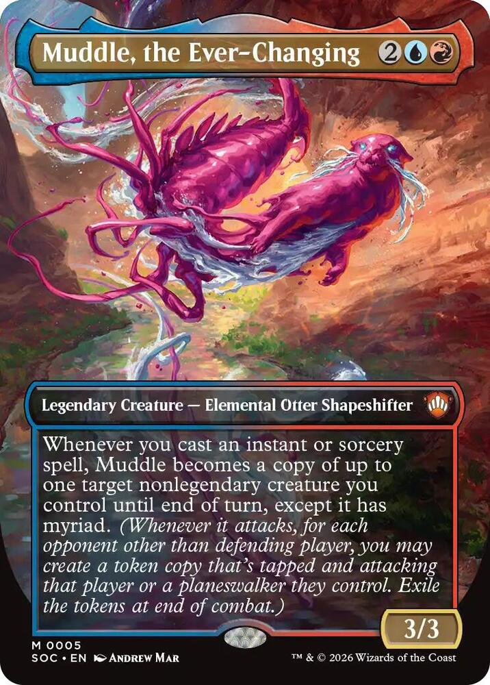 Muddle, the Ever-Changing 5 (Commander: Secrets of Strixhaven)  - Borderless | Good Games Modbury