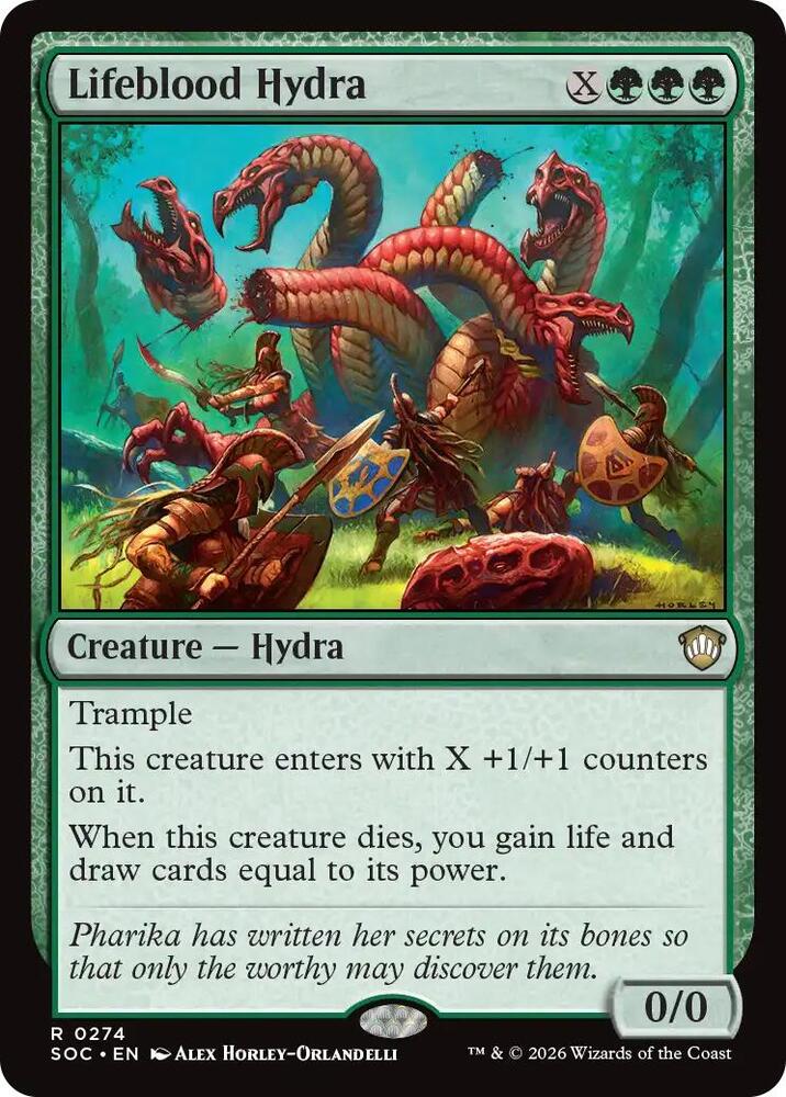 Lifeblood Hydra 274 (Commander: Secrets of Strixhaven)  | Good Games Modbury