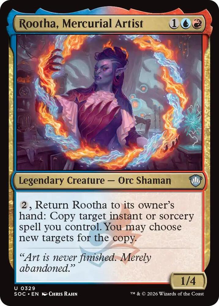 Rootha, Mercurial Artist 329 (Commander: Secrets of Strixhaven)  | Good Games Modbury