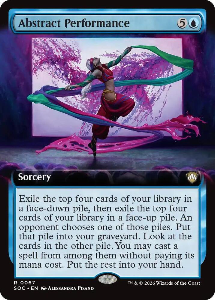 Abstract Performance Extended Art 67 (Commander: Secrets of Strixhaven)  - Extended Art | Good Games Modbury