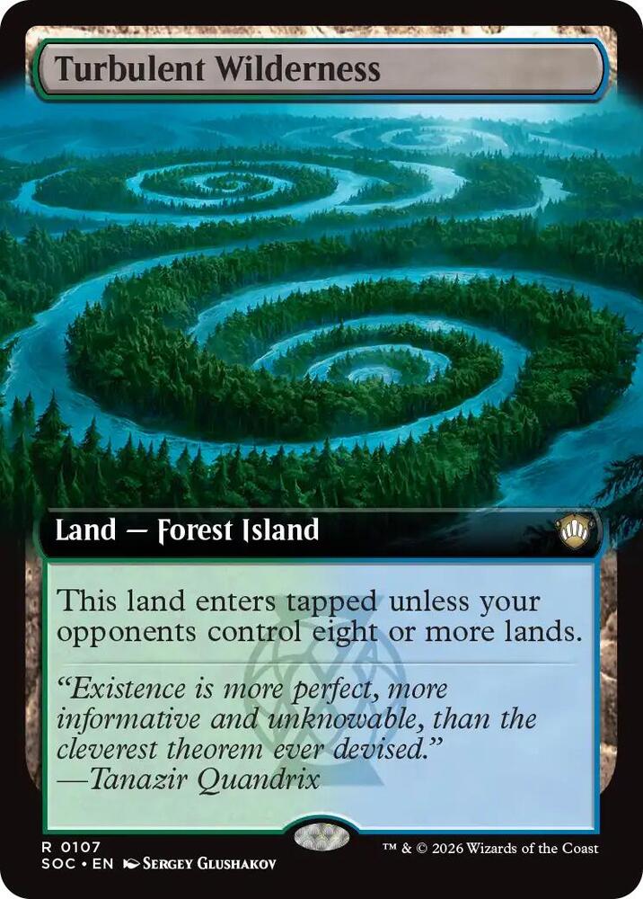 Turbulent Wilderness 107 (Commander: Secrets of Strixhaven)  - Extended Art | Good Games Modbury