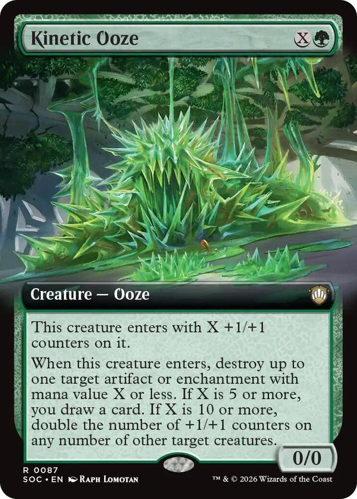 Kinetic Ooze 87 (Commander: Secrets of Strixhaven)  - Extended Art | Good Games Modbury