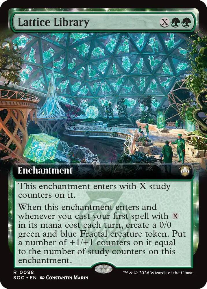 Lattice Library 88 (Commander: Secrets of Strixhaven)  - Extended Art | Good Games Modbury