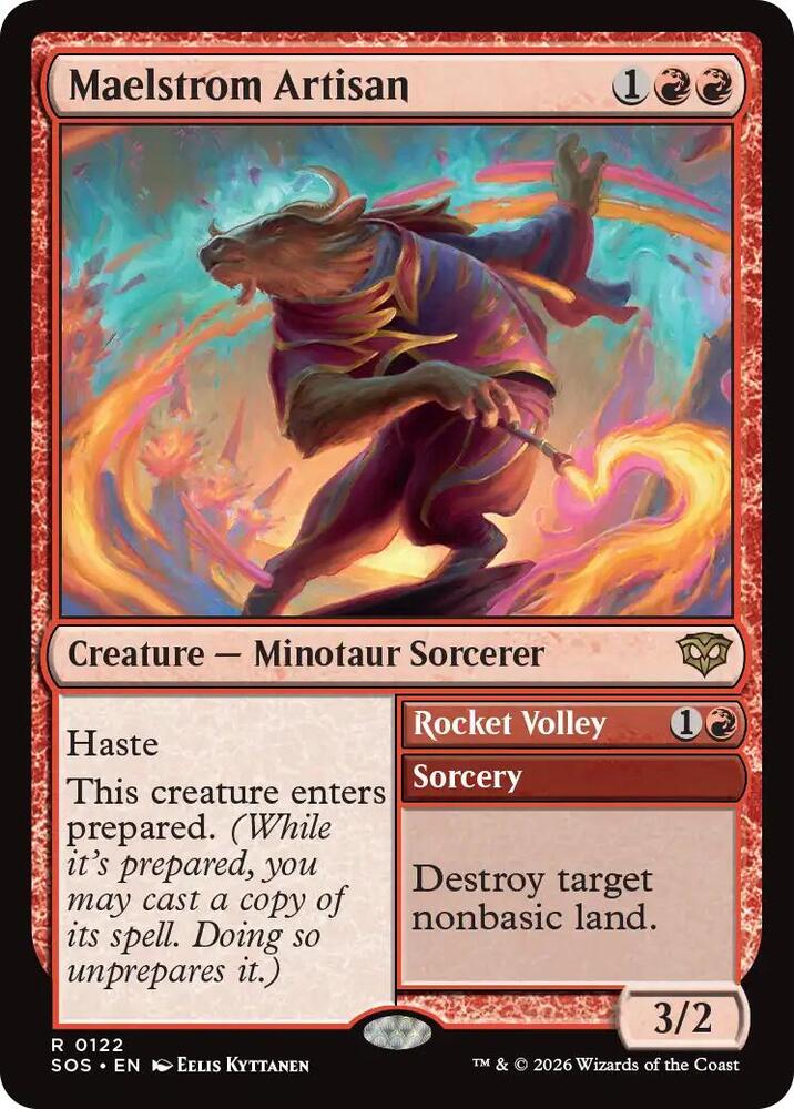 Maelstrom Artisan // Rocket Volley 122 (Secrets of Strixhaven)  - Foil | Good Games Modbury