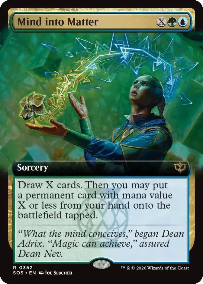 Mind into Matter 352 (Secrets of Strixhaven)  - Extended Art | Good Games Modbury