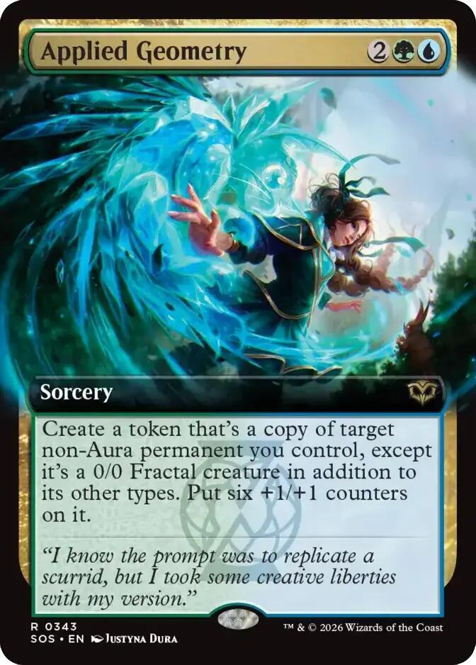 Applied Geometry 343 (Secrets of Strixhaven)  - Extended Art Foil | Good Games Modbury