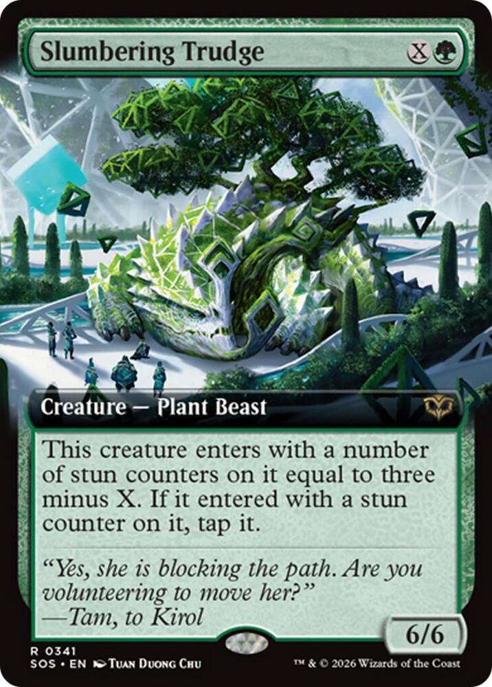 Slumbering Trudge 341 (Secrets of Strixhaven)  - Extended Art Foil | Good Games Modbury