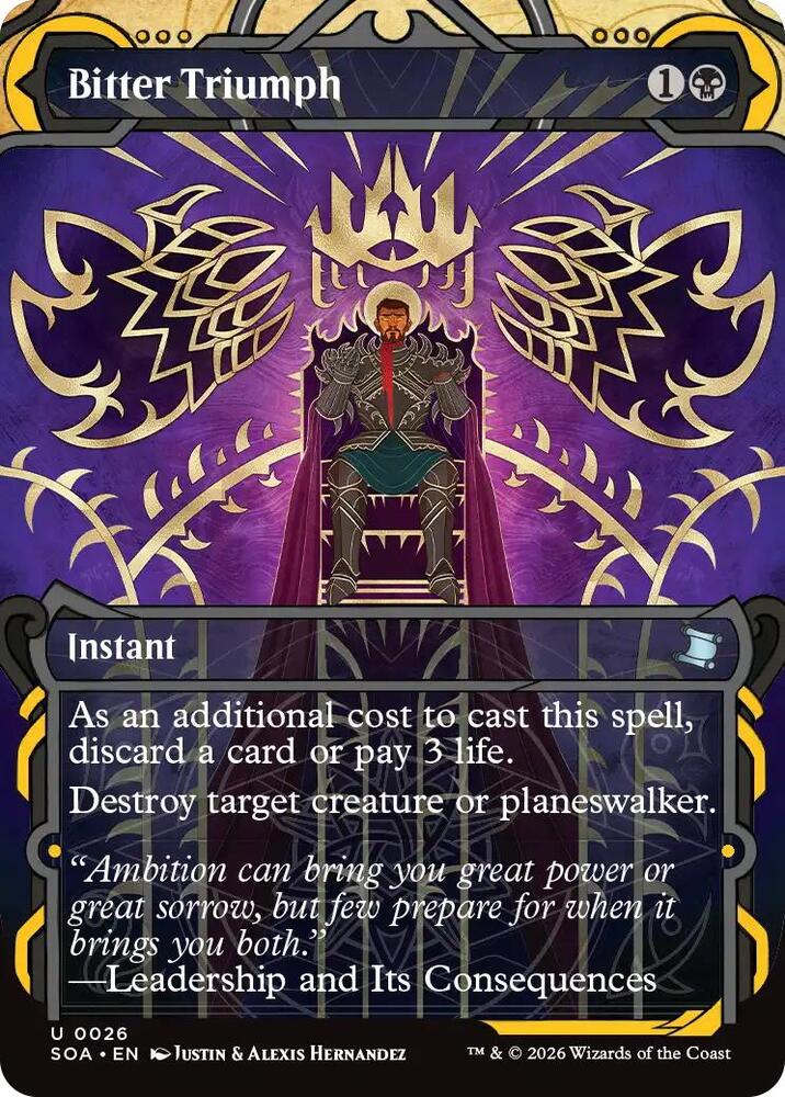 Bitter Triumph 26 (Secrets of Strixhaven: Mystical Archive)  - Foil | Good Games Modbury