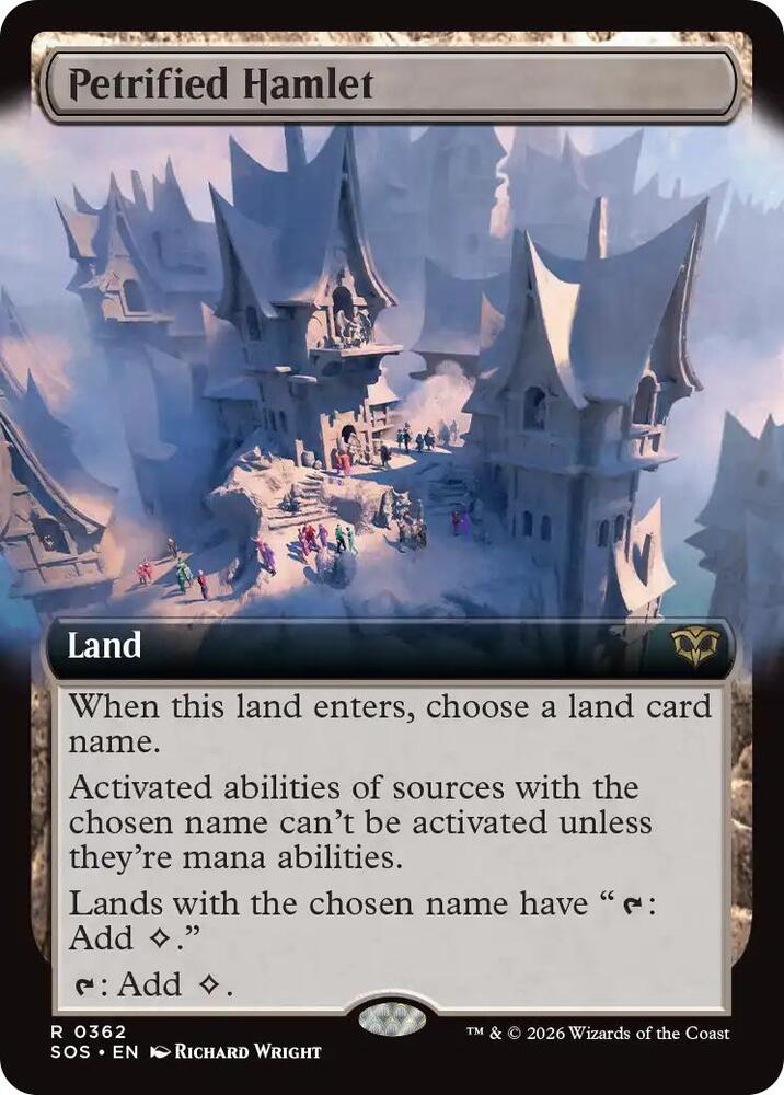 Petrified Hamlet 362 (Secrets of Strixhaven)  - Extended Art Foil | Good Games Modbury