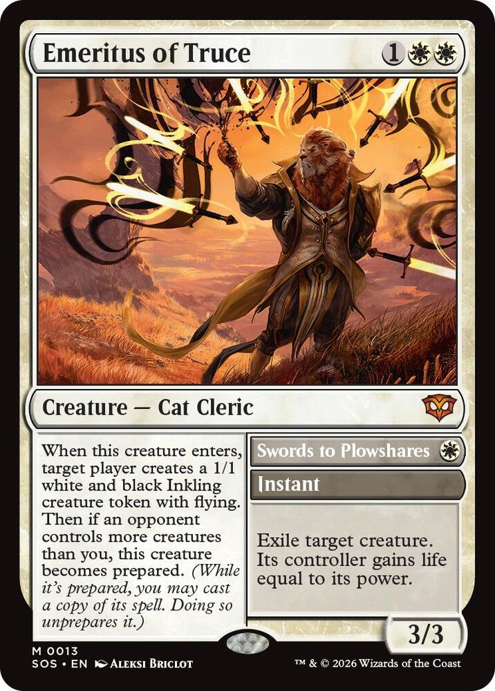 Emeritus of Truce // Swords to Plowshares 13 (Secrets of Strixhaven)  | Good Games Modbury