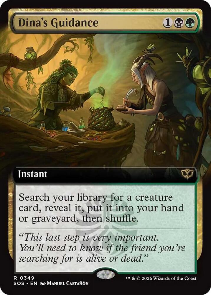Dinas Guidance 349 (Secrets of Strixhaven)  - Extended Art Foil | Good Games Modbury