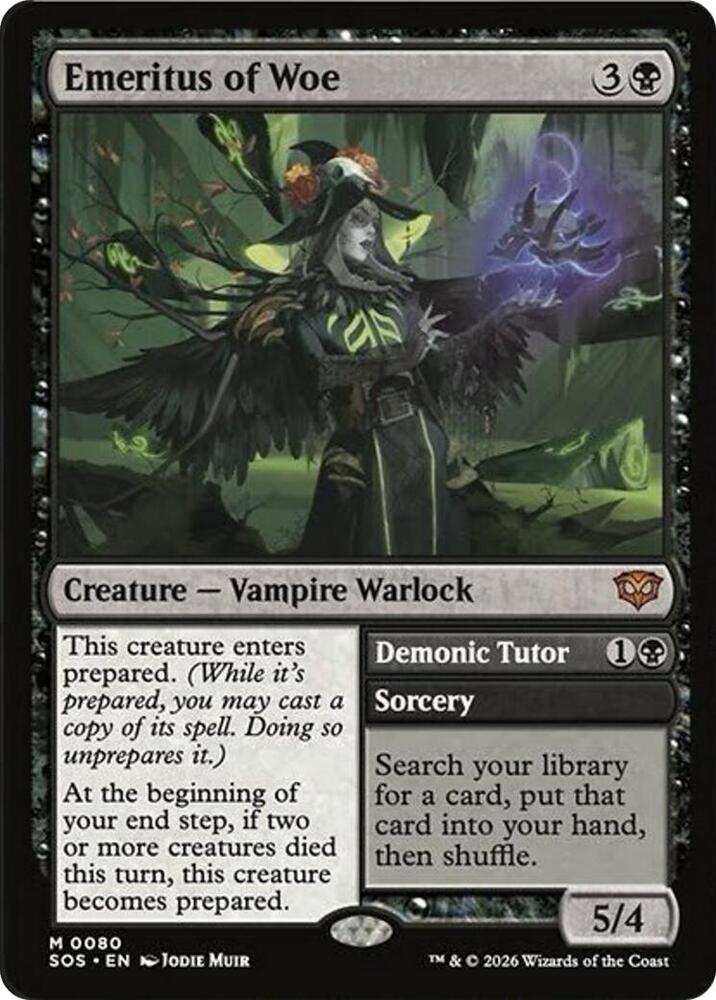 Emeritus of Woe // Demonic Tutor 80 (Secrets of Strixhaven)  | Good Games Modbury