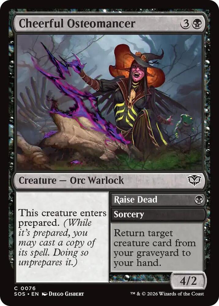 Cheerful Osteomancer // Raise Dead 76 (Secrets of Strixhaven)  - Foil | Good Games Modbury