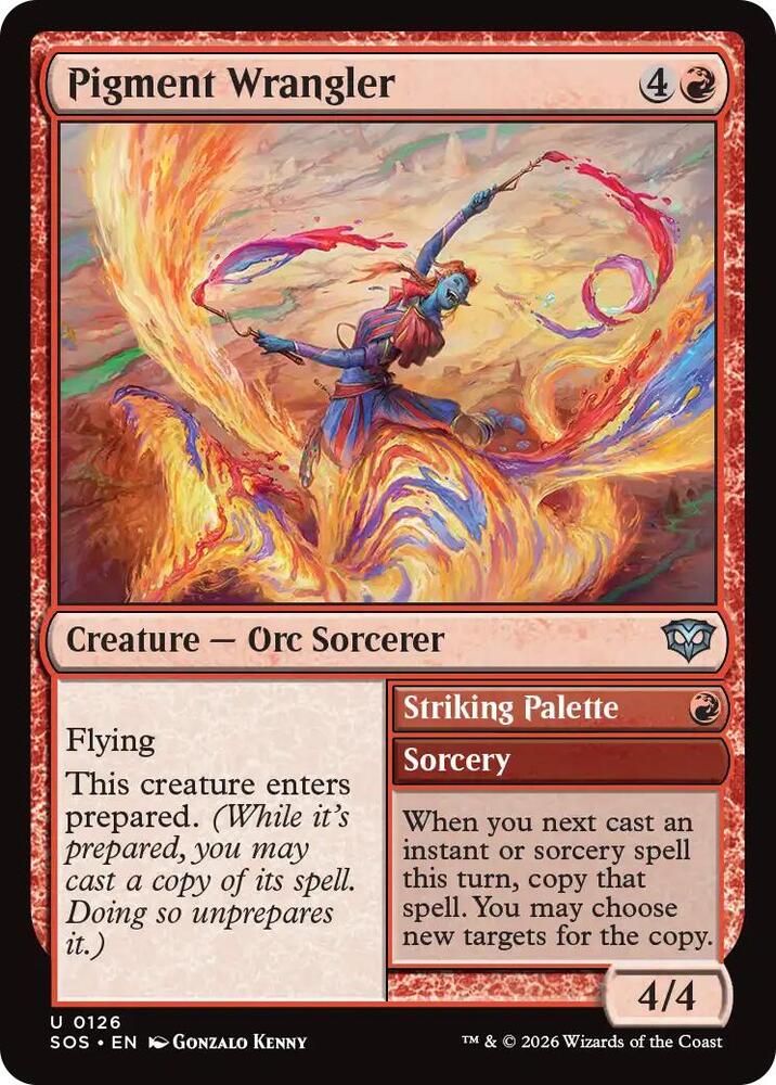 Pigment Wrangler // Striking Palette 126 (Secrets of Strixhaven)  - Foil | Good Games Modbury