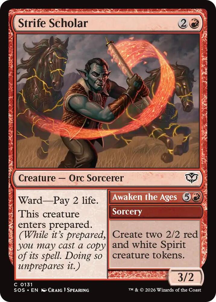 Strife Scholar // Awaken the Ages 131 (Secrets of Strixhaven)  - Foil | Good Games Modbury