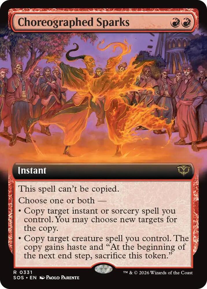Choreographed Sparks 331 (Secrets of Strixhaven)  - Extended Art Foil | Good Games Modbury