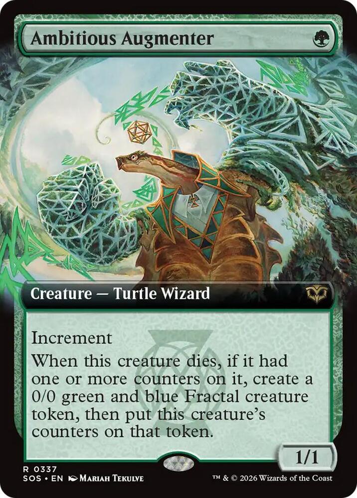 Ambitious Augmenter 337 (Secrets of Strixhaven)  - Extended Art Foil | Good Games Modbury