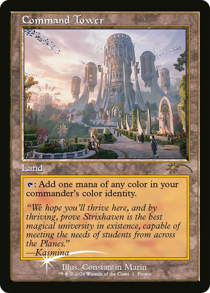 Command Tower Strixhaven Omens of Chaos 1 (Media Promos)  - Foil | Good Games Modbury