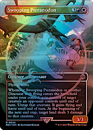 Swooping Pteranodon 44/26 (Universes Beyond: Jurassic World Collection)  - Borderless Emblem Foil | Good Games Modbury
